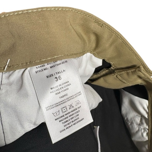 NWT Riot Empire Easy Motion Active Cargo Shorts, Size 36 - Picture 10 of 13